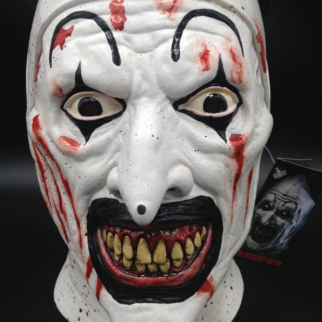 Maschera TERRIFIER autografata da Pooya Mohseni nel film "Cat Lady" - immagine 2