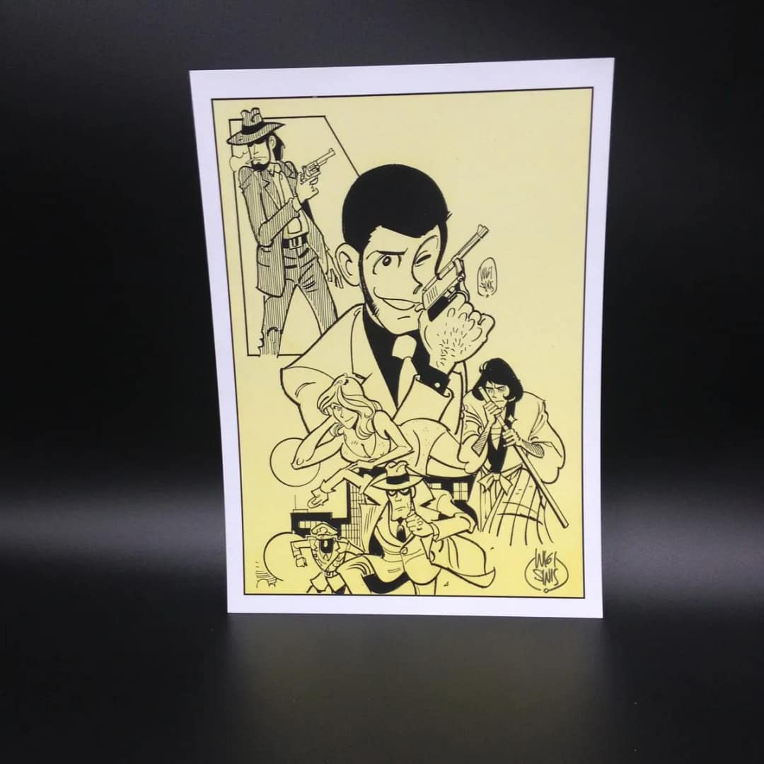 Lupin III autografata da Luigi Siniscalchi