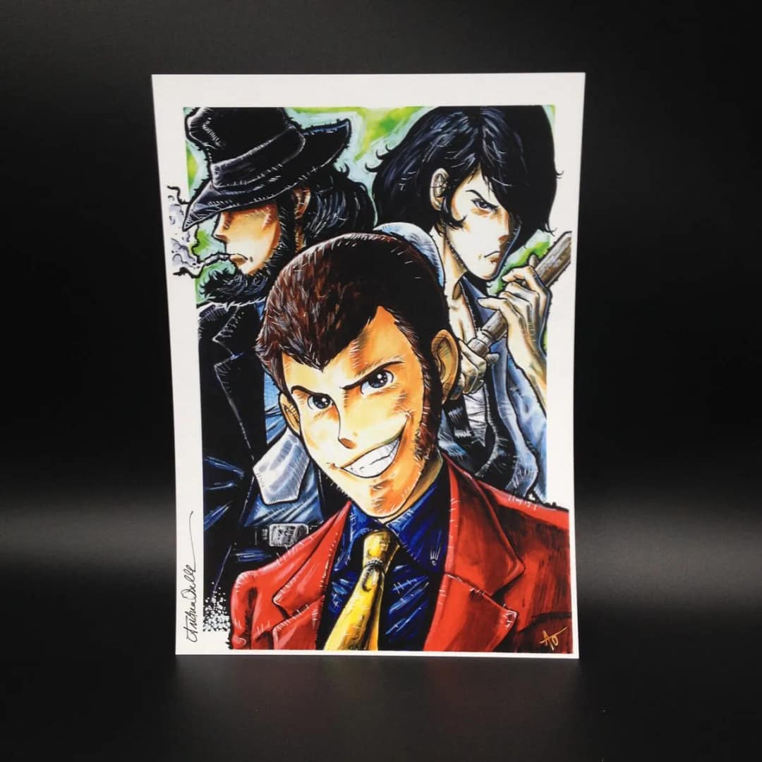 Lupin III autografata da Andrea Osella