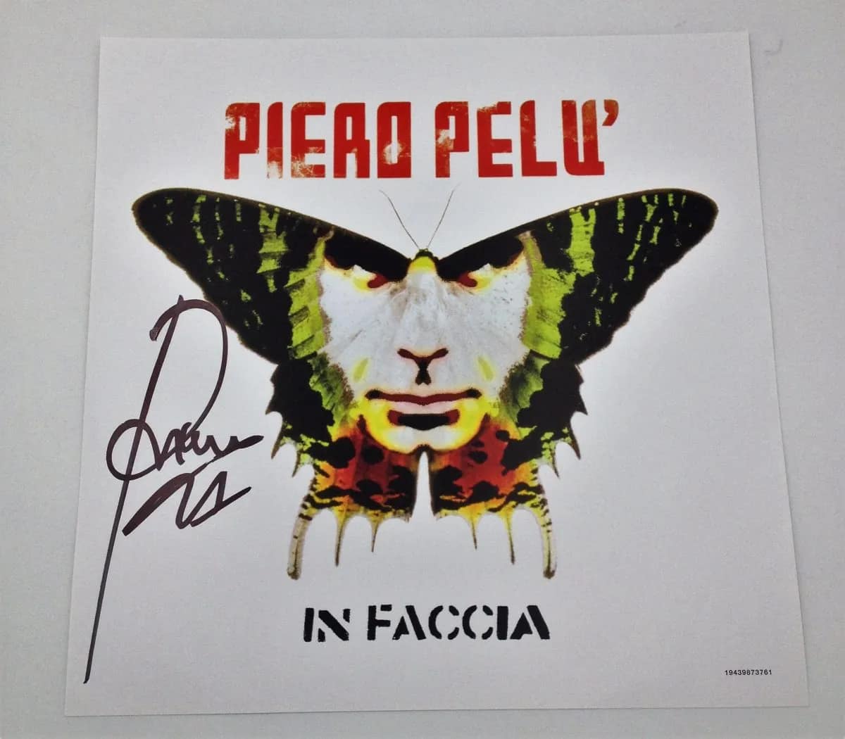 Piero Pelu' - In Faccia Edizione Limitata 698, Numerata ed Autografata (vinile trasparente 180gr)