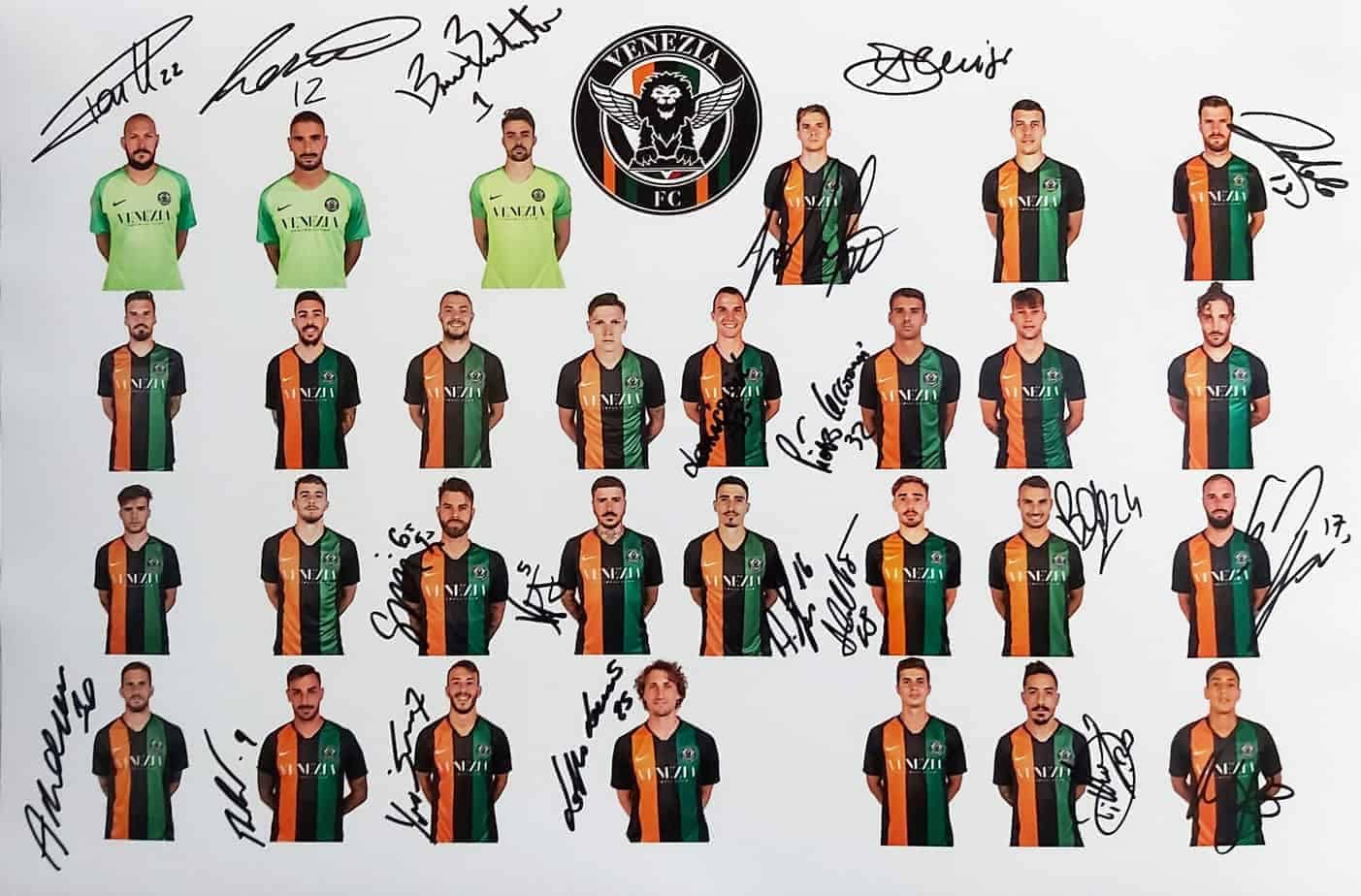 Venezia Football Club 19/20 - Foto autografata 45x30cm circa (private session - hand signed ITP)