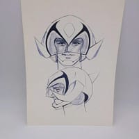 Stampa Tatsunoko hero di Tatsuo Yoshida Collector Box 2001 - 36x26cm