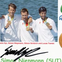 Simon Niepmann (canottiere) - hand signed card 10x15cm