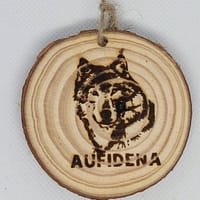 Quadretto tondo/calamita Aufidena Lupo