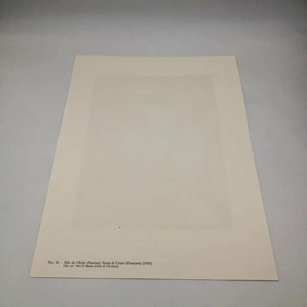 Testa di Cristo (Passione) di Georges Rouault - Stampa Offset Limited Edition - immagine 4