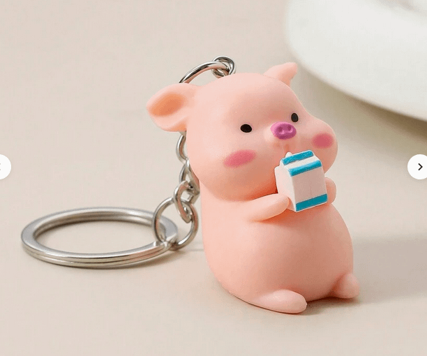 Portachiavi Pink Pig