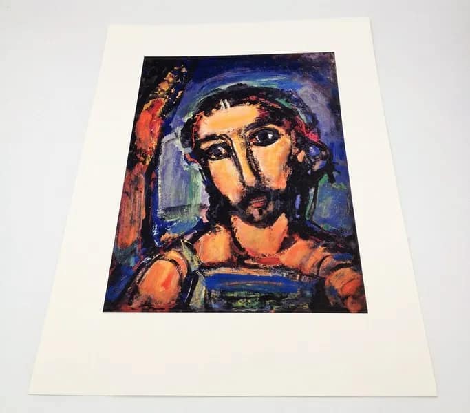 Testa di Cristo (Passione) di Georges Rouault - Stampa Offset Limited Edition